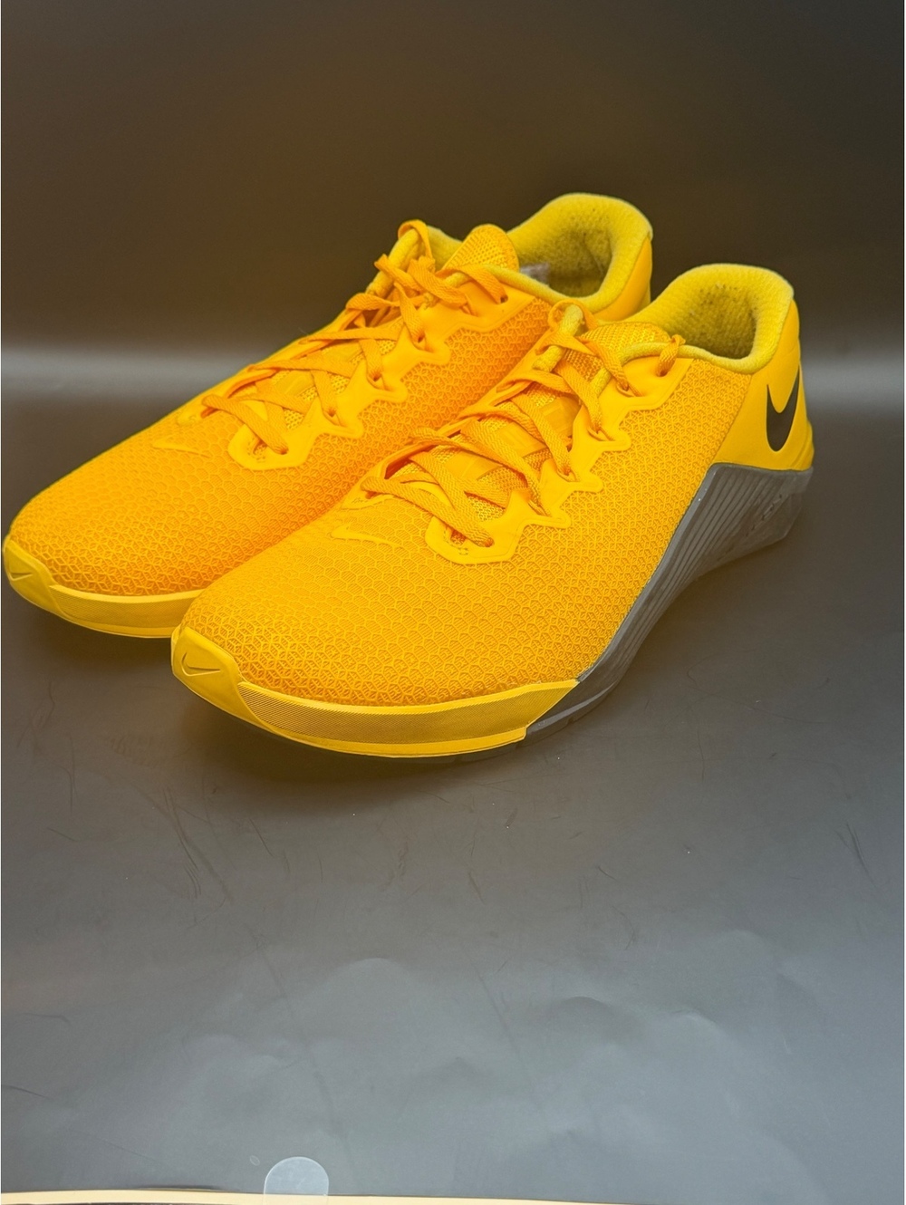 Nike Metcon 5 University Gold Black Cross Training Shoes Mens Size 13 AQ1189-790